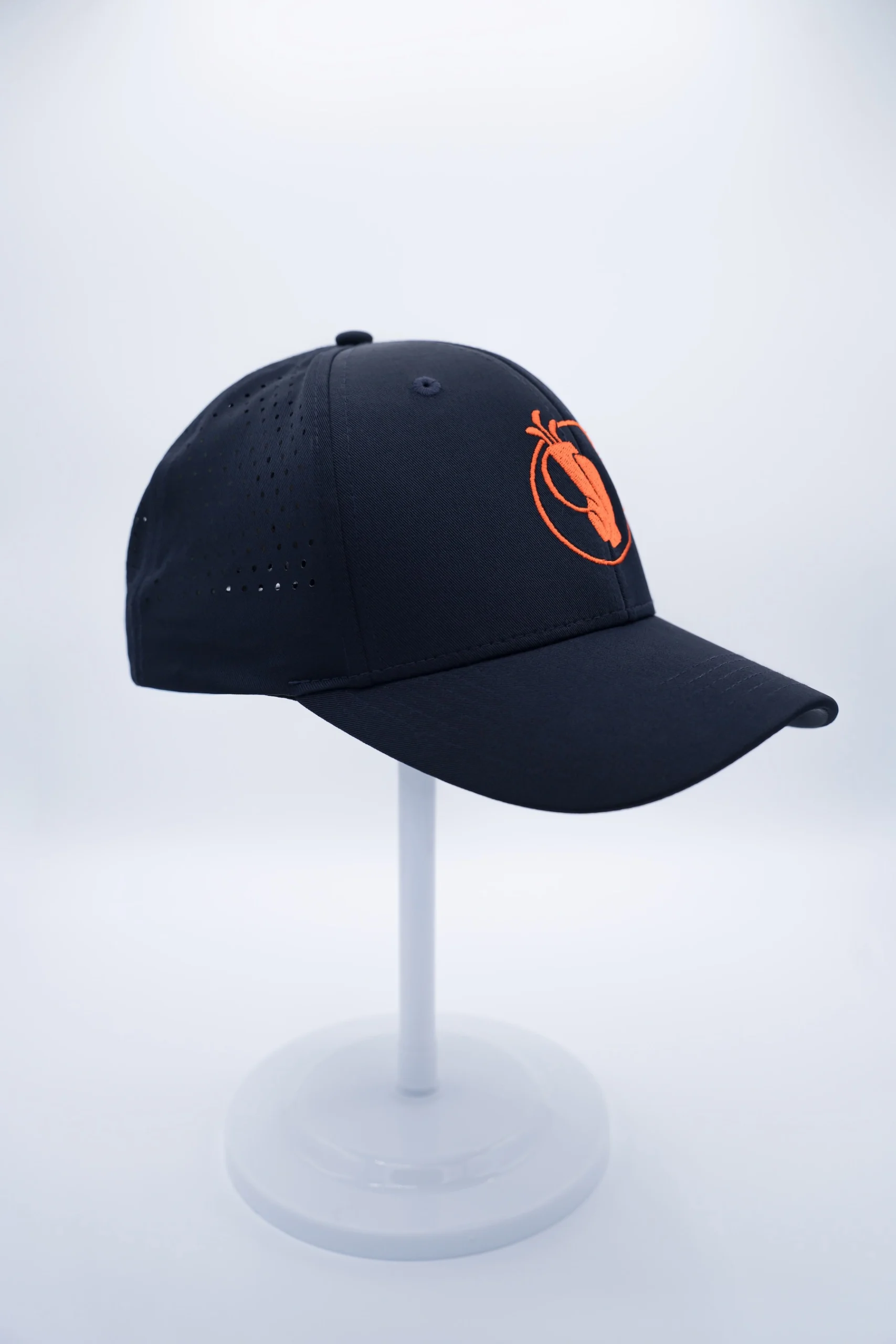 Navy Perforated Performance Golf Hat - Image 3