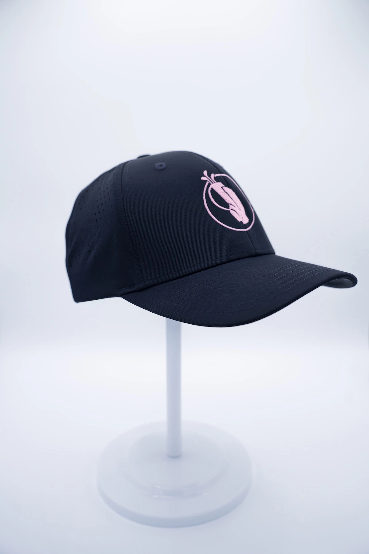 Navy Perforated Performance Golf Hat - Image 7