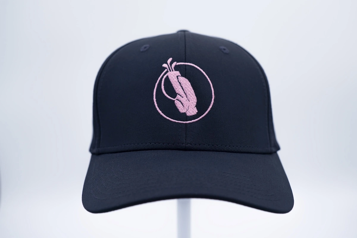 Navy Perforated Performance Golf Hat - Image 4