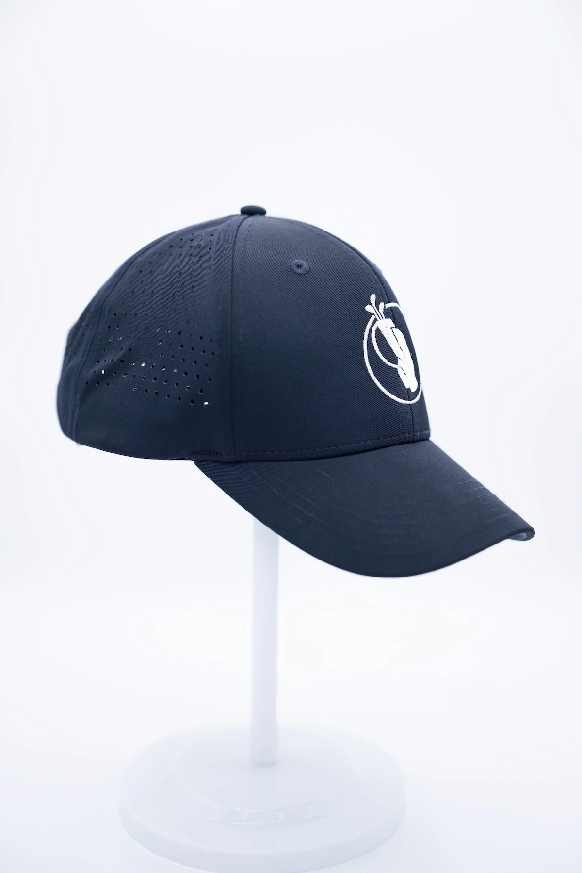 Navy Perforated Performance Golf Hat - Image 9