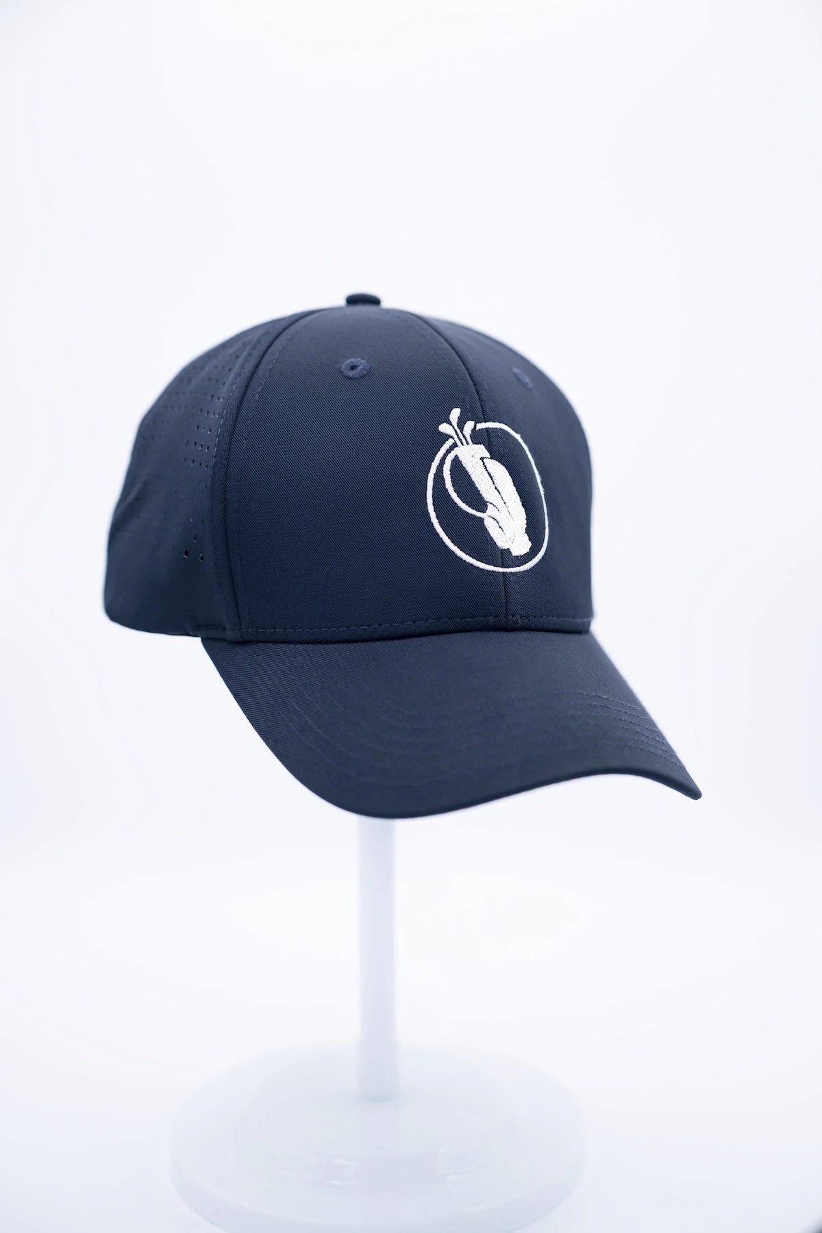 Navy Perforated Performance Golf Hat - Image 10