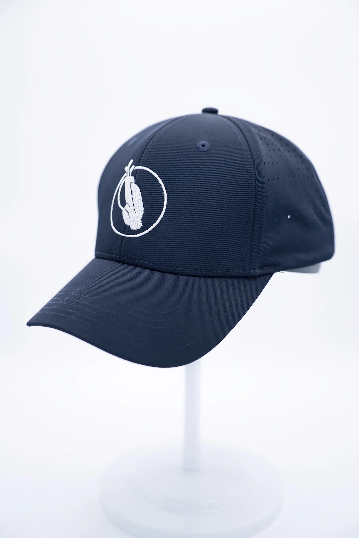 Navy Perforated Performance Golf Hat - Image 11